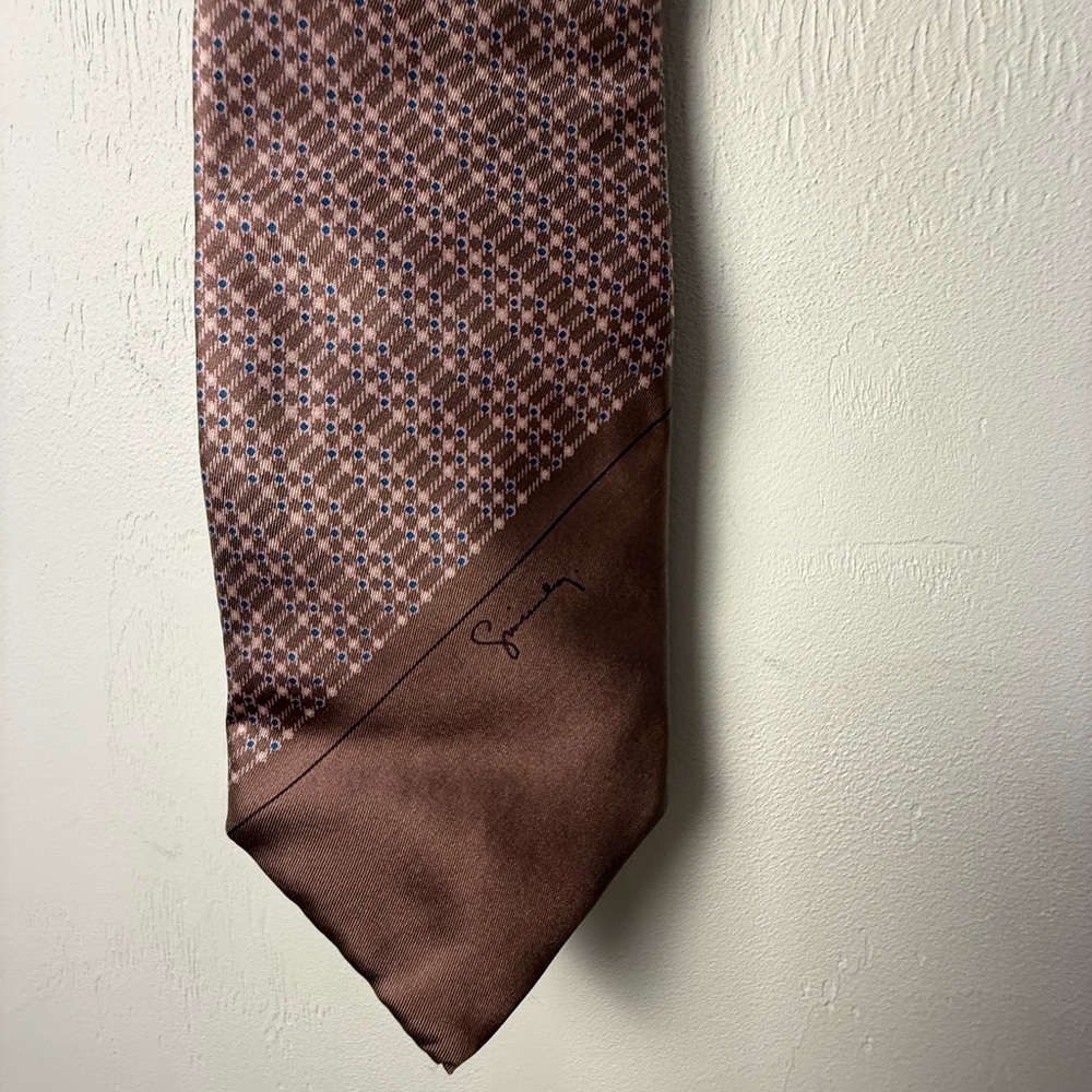 Authentic Givenchy Mauve Abstract Patterned Silk … - image 1